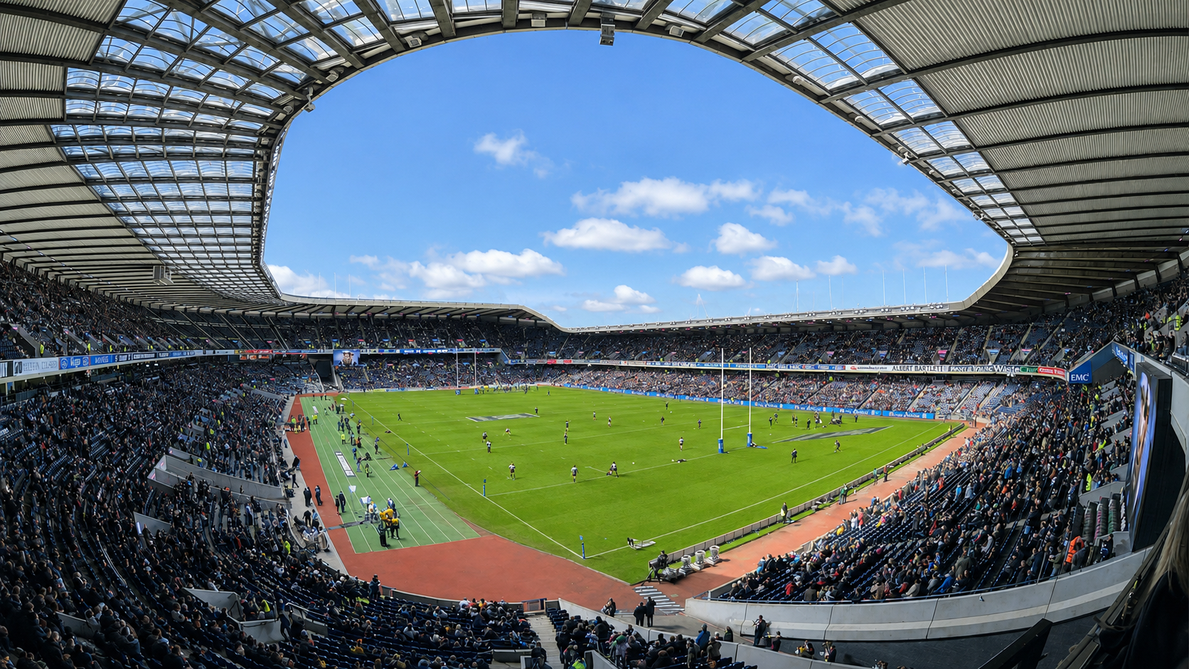 Murrayfield Stadium at Night